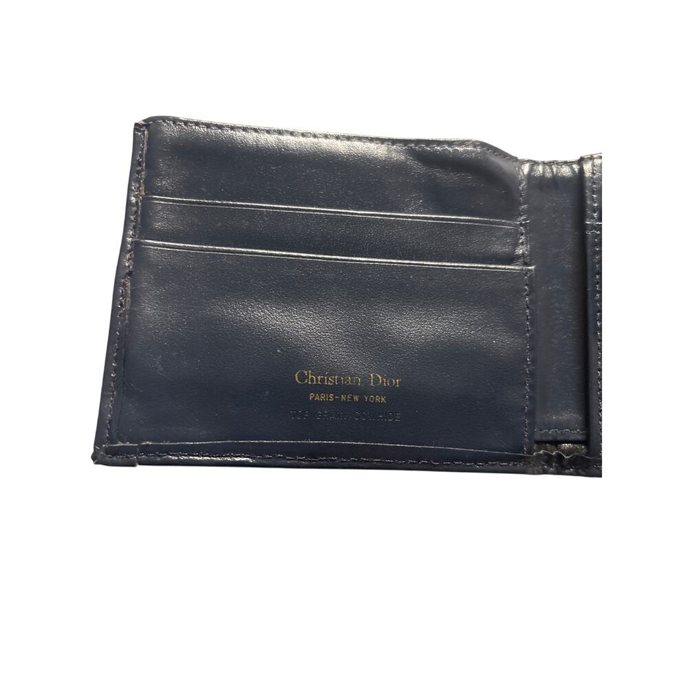 Christian Dior Oblique Jacquard Bifold Wallet Canvas Cowhide Trotter Monogram - Picture 3 of 6